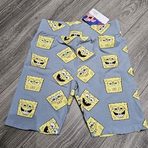 SpongeBob SquarePants bicycle biker Shorts Size L New With Tags